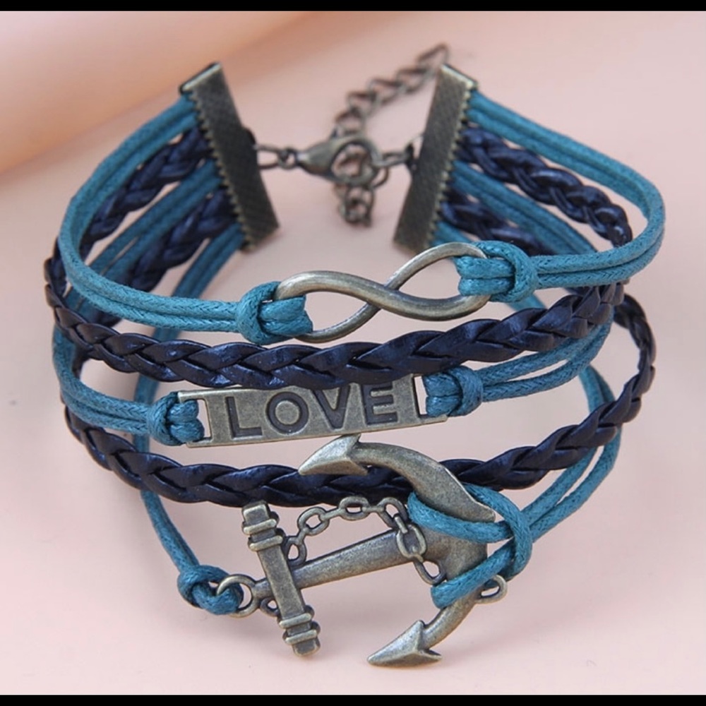 🌻2/$10.00🌻 Infinity Anchor Love Bracelet